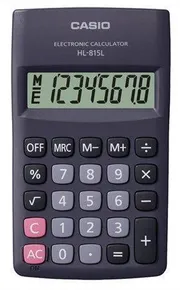 Kalkulačka vreckový, 8miestny displej, CASIO HL-815