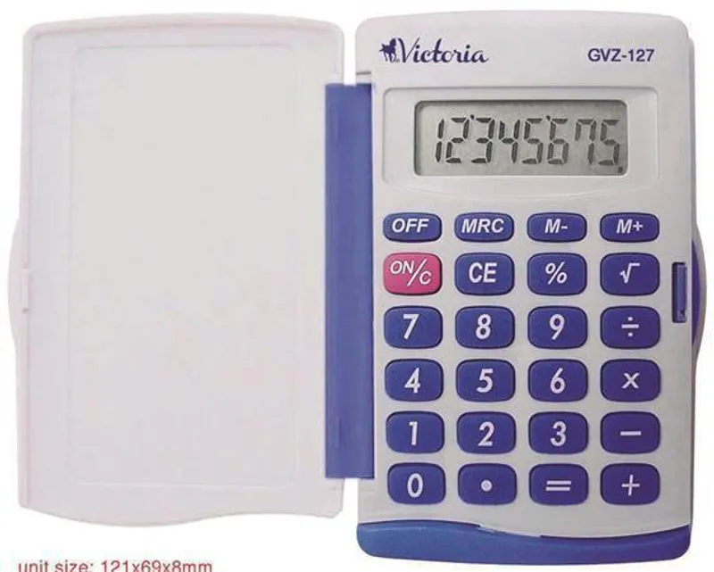 Hlavný obrázok produktu Kalkulačka kapesní, 8místný displej, VICTORIA "GVZ-127"