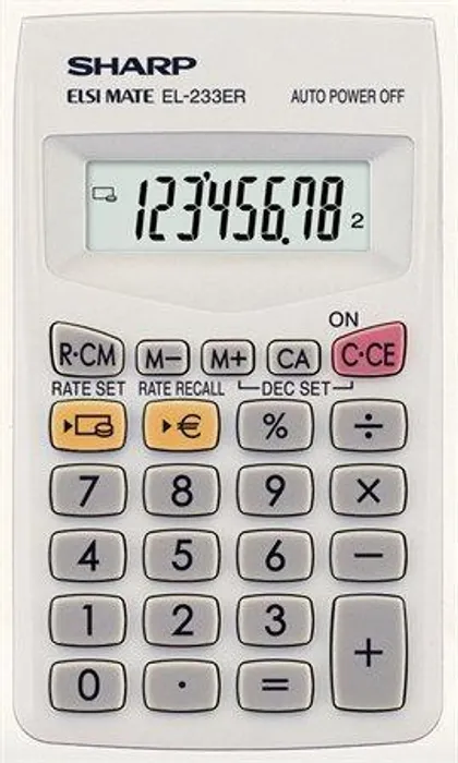 Hlavný obrázok produktu Kalkulačka kapesní "EL-233ER", 8místný displej, SHARP