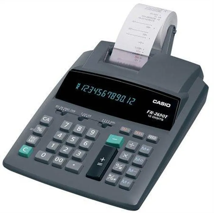 Hlavný obrázok produktu Kalkulačka s tiskem, 12místný diplej, 2 barvy tisku, CASIO "FR-2650"