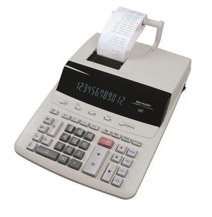 Hlavný obrázok produktu Kalkulačka s tiskem "CS2635RHGYSE", 12 místný displej, 2-barevný tisk, SHARP