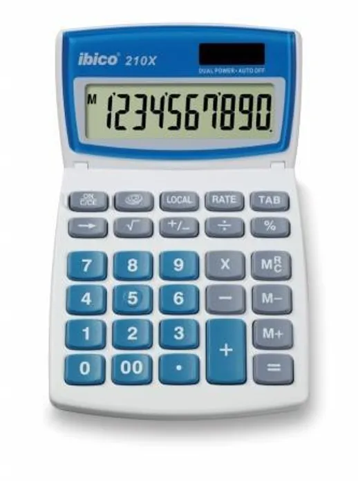 Hlavný obrázok produktu Kalkulačka, stolní, 10místný displej, IBICO "210X"