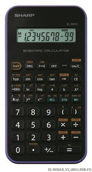 Hlavný obrázok produktu Kalkulačka vědecká "EL-501XVL", 131 funkcí, SHARP