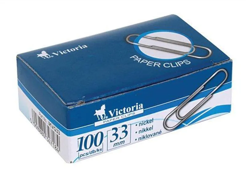 Hlavný obrázok produktu Kancelářské sponky, 33 mm, VICTORIA