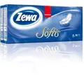 Ďalší obrázok produktu Kapesníky, papierové, trojvrstvové, 10x10 ks, ZEWAsoftis, klasické