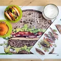 Ďalší obrázok produktu Kapsička na príbory Hamburger s bielym obrúskom [125 ks]