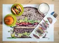 Kapsička na príbory Hamburger s bielym obrúskom [125 ks]