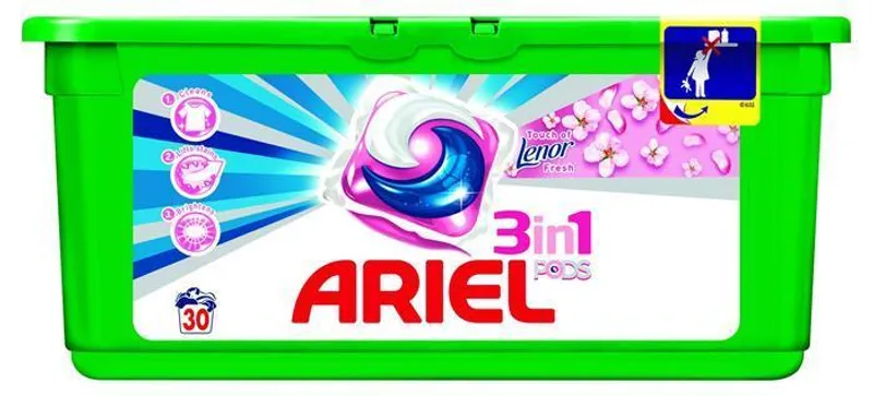 Hlavný obrázok produktu Kapsle na praní "Touch of Lenor", 30 ks, ARIEL