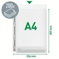 Ďalší obrázok produktu Vrecká s rozšíriteľnou kapacitou a metalickým prúžkom Leitz A4 [3 ks]