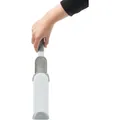 Kefa na odstránenie srsti z textilu, s čistiacou základňou, 33cm, biela/sivá