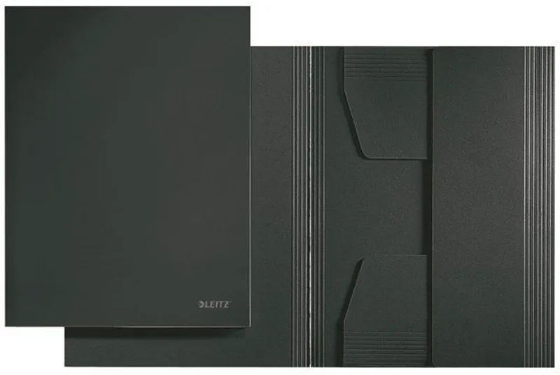 Hlavný obrázok produktu Kartonové desky na spisy, 3 chlopně, A4, LEITZ, černé