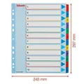 Kartónové registre Esselte Mylar s prepisovateľným predným listom, A4 Maxi, Mix farieb