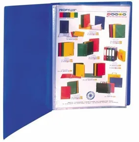 Katalógová kniha Standard, modrá, 20 vreciek, A4, VIQUEL