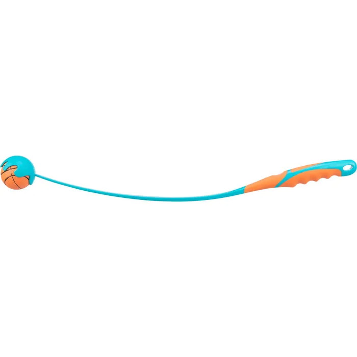 Hlavný obrázok produktu Katapult gum.rukojeť s mech.míčem, velký 6cm/60cm TRIXIE