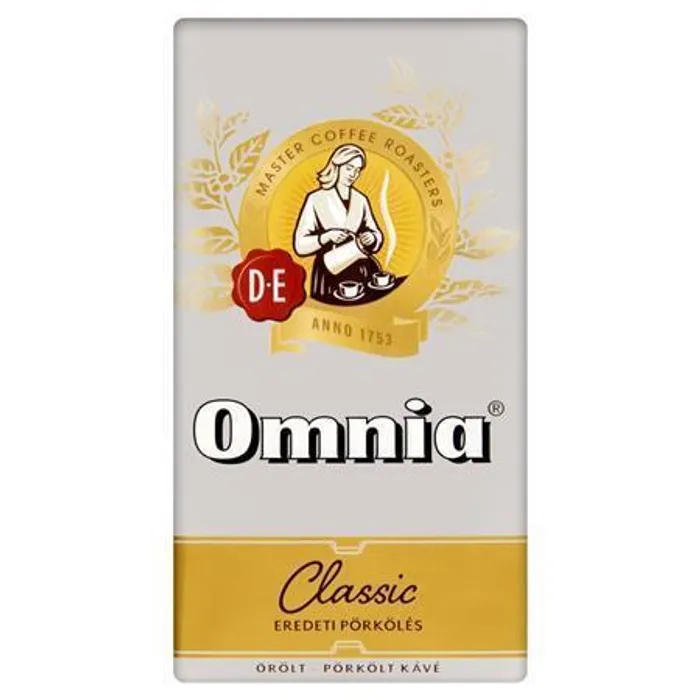 Hlavný obrázok produktu Káva mletá, pražená, vakuově balené, 250 g, DOUWE EGBERTS "Omnia"