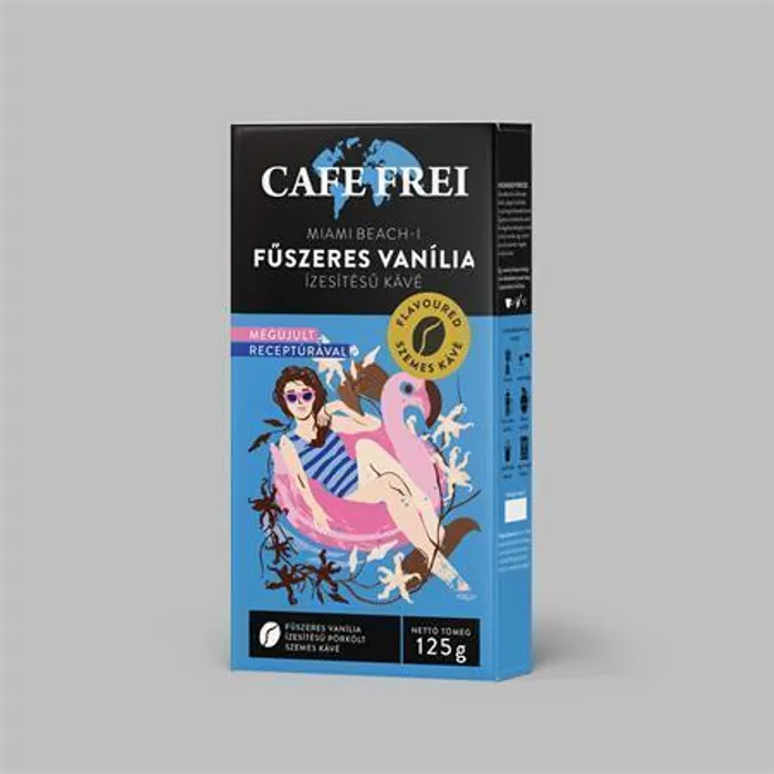 Hlavný obrázok produktu Káva "Pařížská vanilková", pražená, zrnková, 125 g, CAFE FREI