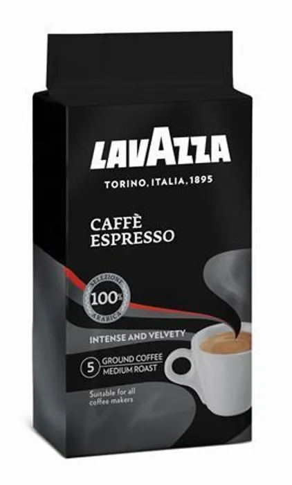 Hlavný obrázok produktu Káva, pražená, mletá, vakuově balená, 250 g, LAVAZZA "Caffé Espresso"