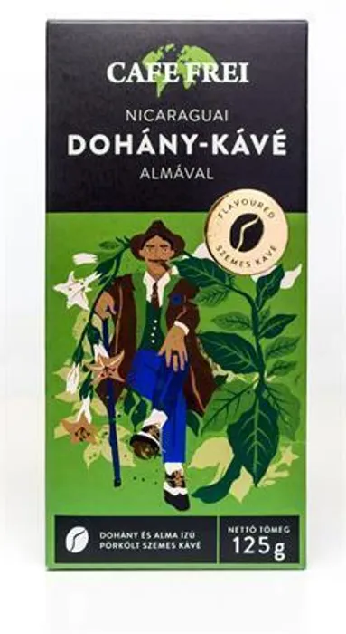 Hlavný obrázok produktu Káva "Tabáková káva Nicaragua", pražená, zrnková, 125 g, CAFE FREI