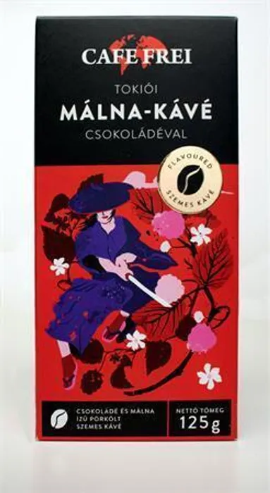 Hlavný obrázok produktu Káva "Tokijská čokoládovo-malinová", pražená, zrnková, 125 g, CAFE FREI