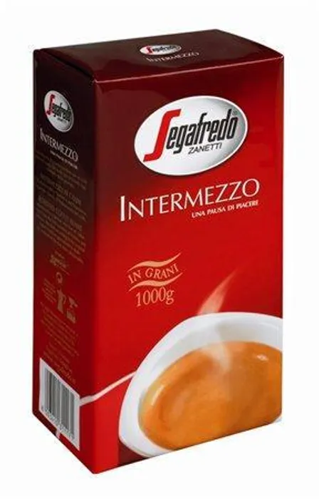 Hlavný obrázok produktu Káva zrnková, pražená, vakuově balené, 1000 g, SEGAFREDO "Intermezzo"