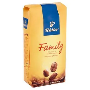 Káva zrnková, pražená, vákuovo balené, 1000 g, TCHIBO Tchibo Family