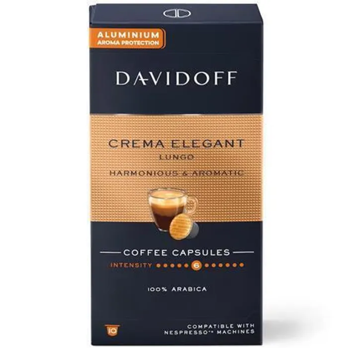 Hlavný obrázok produktu Kávové kapsle "Crema Elegant Lungo", 10 ks, DAVIDOFF 522672