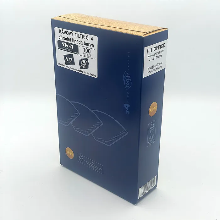 Hlavný obrázok produktu Kávový filtr č. 4 v krabičce (100 ks)