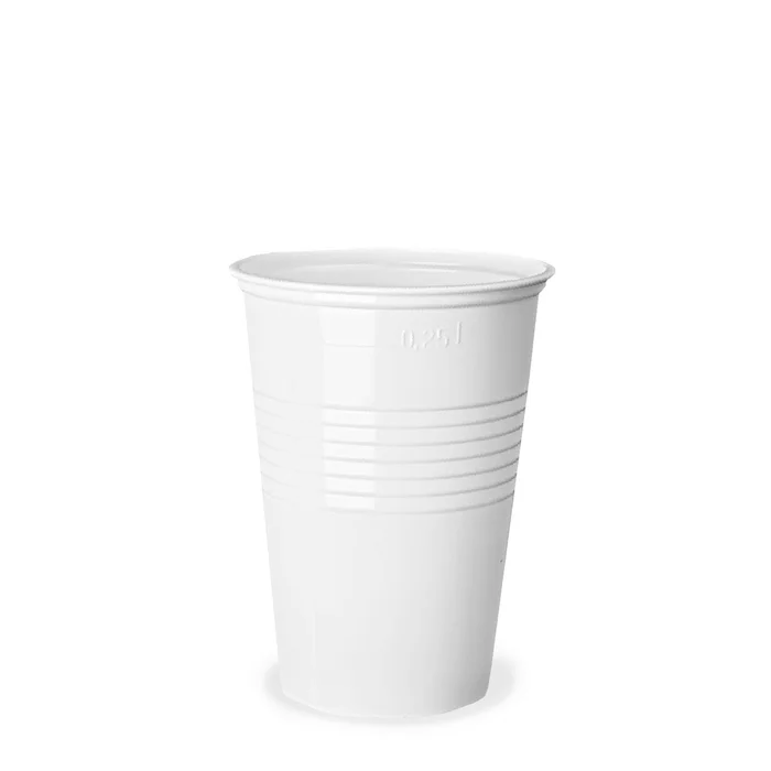 Hlavný obrázok produktu Kelímek bílý 0,25 l -PS- (průměr 78 mm) [100 ks]