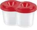 Dvojité téglika na kefke s vekom, hinga plast