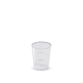 Pohárik kryštál (PS) priemer 43mm 2cl/4cl [50 ks]