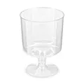 Pohár kryštál (PS) na stopke priemer 72mm 0,2L [10 ks]