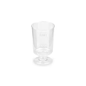 Pohárik kryštál (PS) na stopke priemer 38mm 2cl/4cl [20 ks]