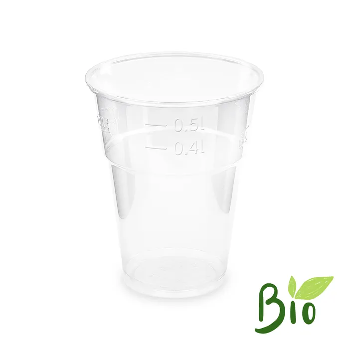 Hlavný obrázok produktu Kelímek (PLA) průhledný O102mm 0,4L/0,5L [50 ks]