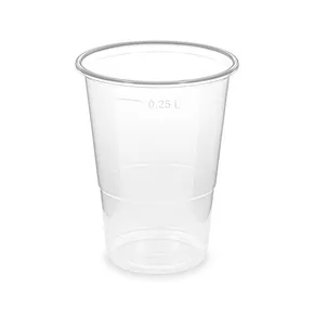 Pohár priehľadný 0,25 l (PP) (priemer 78 mm) [50 ks]