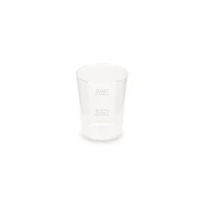 Pohárik vratný (PP) priemer 43mm 2cl/4cl [50 ks]