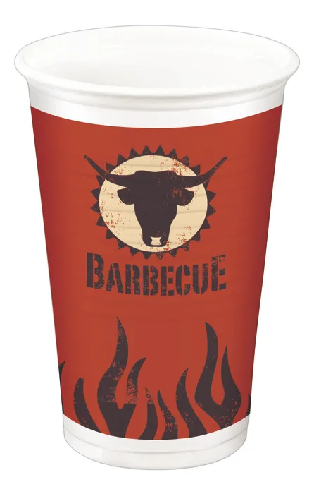 Hlavný obrázok produktu Kelímky bílé 0,2 l BARBECUE [10 ks]