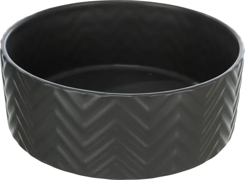 Hlavný obrázok produktu Keramická miska 1,6 l/o 20 cm, vroubkovaná, černá