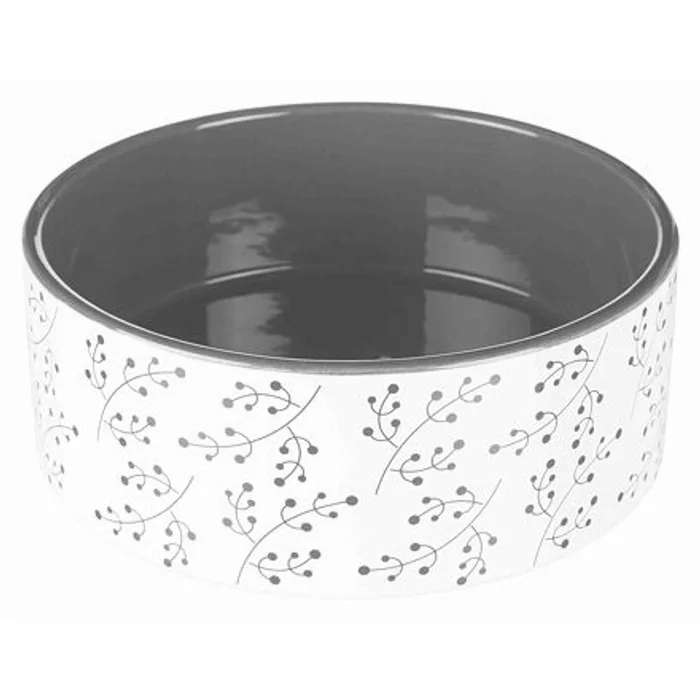 Hlavný obrázok produktu Keramická miska, bílá s motivem rostlin/berry 0,3 l/ o 12 cm