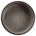 Keramická miska - hnedá / tmavo šedá + motív labky 0,3 l / o 12 cm