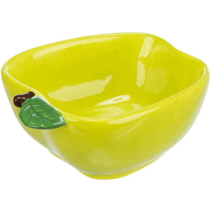 Hlavný obrázok produktu Keramická miska JABLKO (morče,králík), 180 ml/ 12 x 11 cm, zelená
