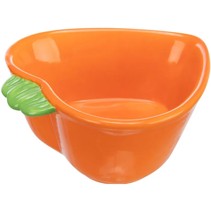 Hlavný obrázok produktu Keramická miska MRKEV (morče,králík), 180 ml/ 12 x 11 cm, oranžová