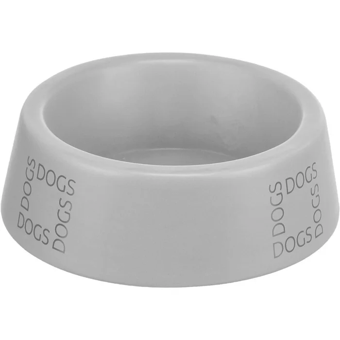 Hlavný obrázok produktu Keramická miska pro psy s nápisem DOGS, šedomodrá1 l/ o 20 cm