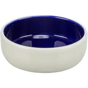 Keramická miska s glazúrou 300ml/12cm - krémovo/modrá
