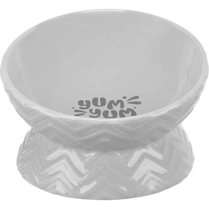 Hlavný obrázok produktu Keramická miska vyvýšená, ergonomický tvar, 0,35 l / 17 cm, šedá