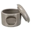 Ďalší obrázok produktu Keramický domček, 1 vchod, odnímateľná strieška, o 16 × 12 cm, tmavošedá