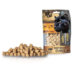 KIDCAT SUPER PREMIUM 100% mrazom sušené OSTRICH CUBES - pštrosie mäso, 25 g