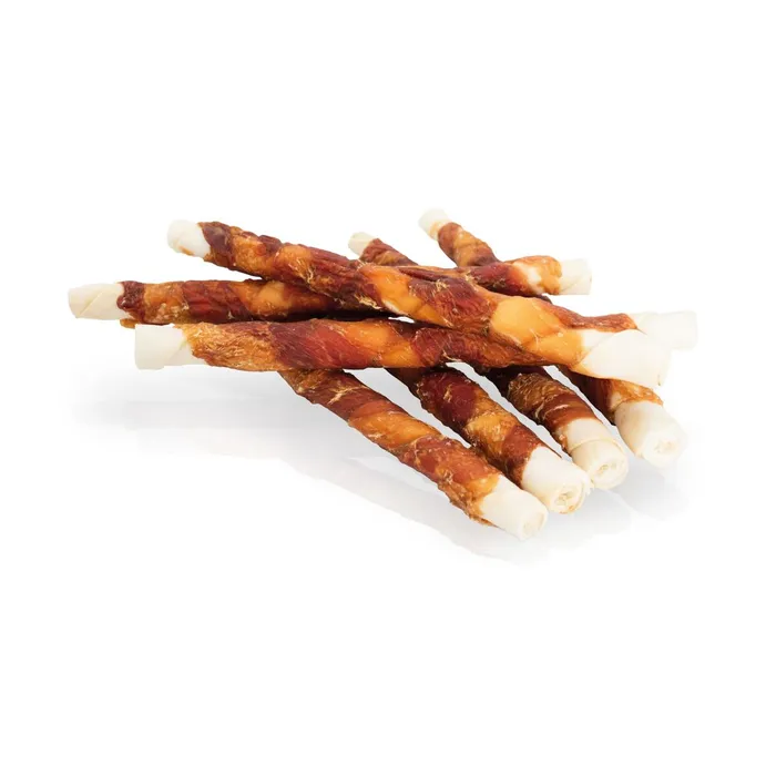 Hlavný obrázok produktu KIDDOG BUFFET kachní a kuřecí masíčko na buvolí tyči 2cm/26 cm [1ks]
