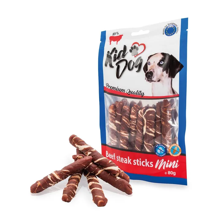 Hlavný obrázok produktu KIDDOG hovězí steak na buvolí tyčince 7-8cm 80 g