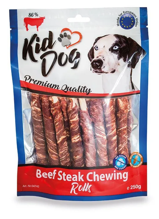 Hlavný obrázok produktu KIDDOG hovězí steak na buvolí tyčince - 8 mm/12 cm 250 g