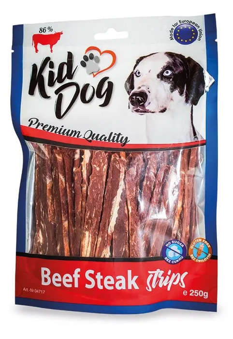 Hlavný obrázok produktu KIDDOG hovězí steak v proužku 250 g